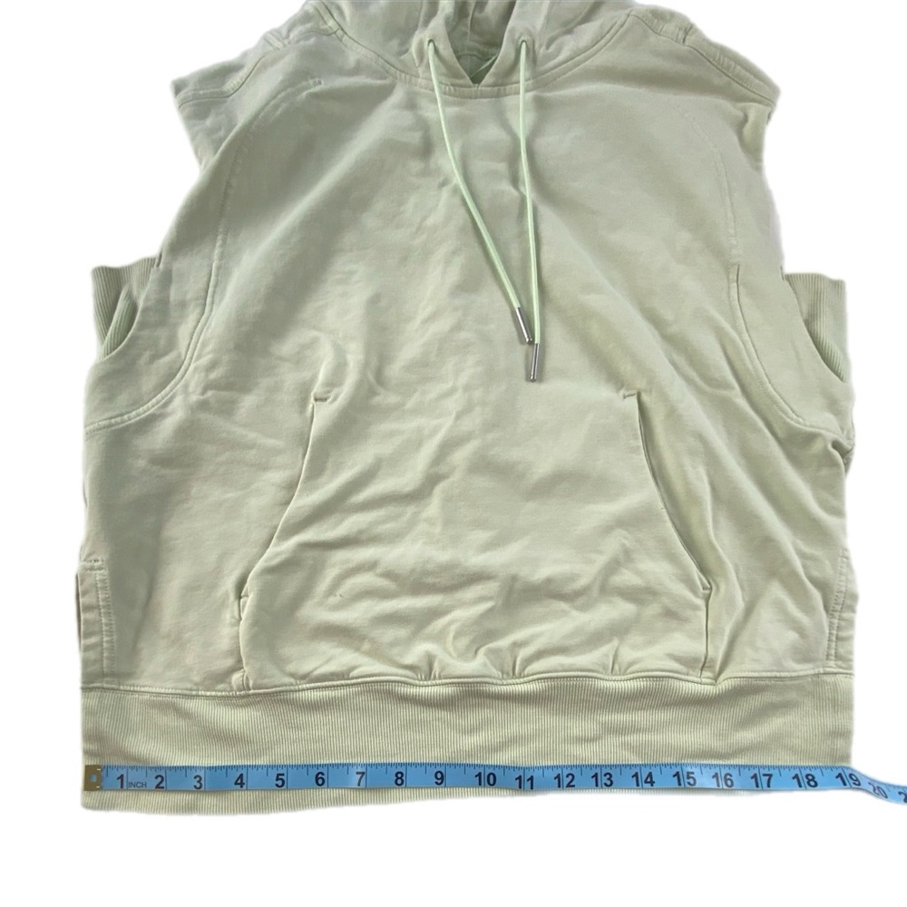 Lululemon French Terry Sleeveless Hoodie Kohlrabi Green size 4 - Picture 5 of 10